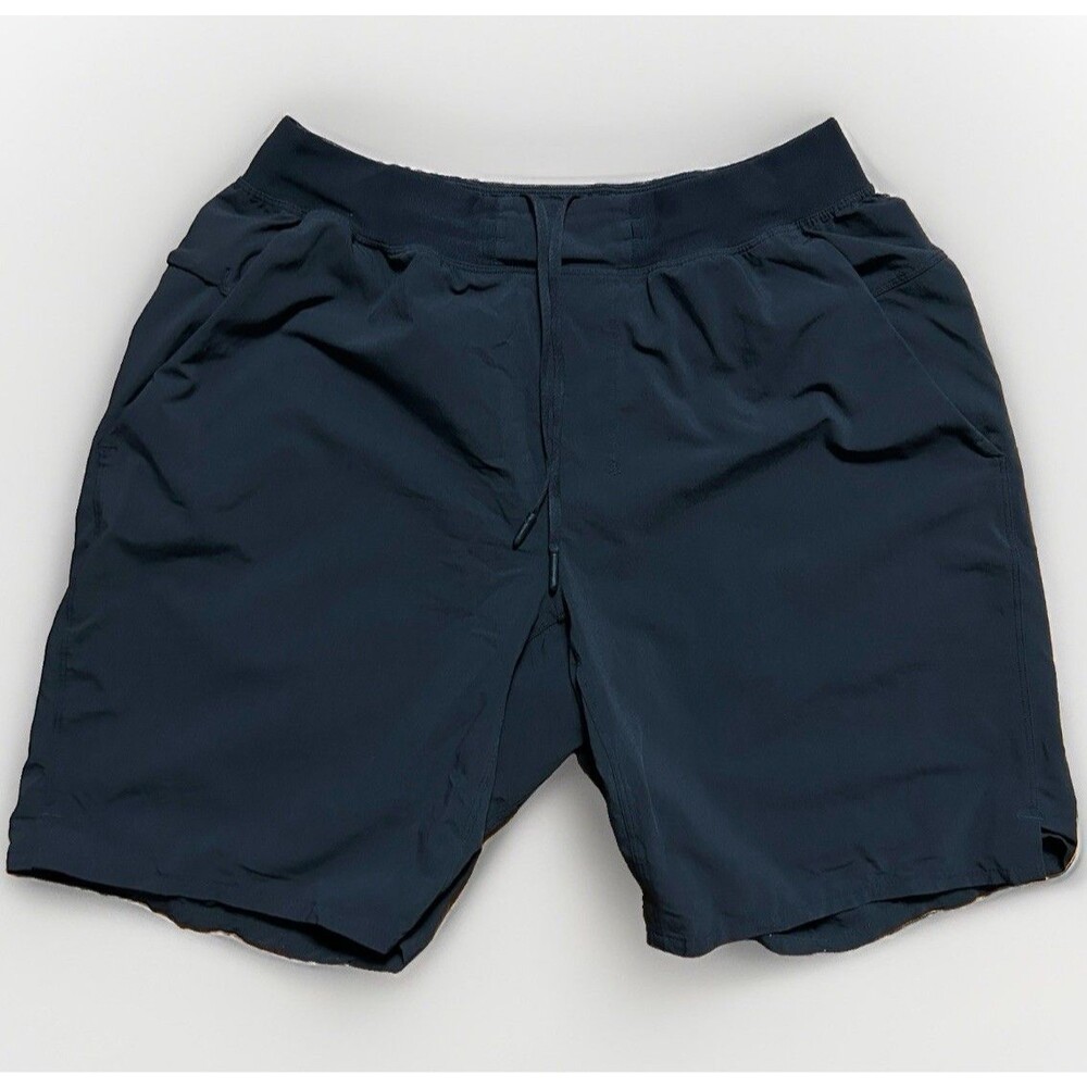 Lululemon License to Train Mesh Shorts Black Linerless 8" Mens Size Medium